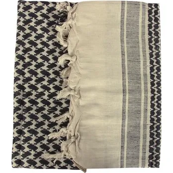 Šála Web-tex šátek SHEMAGH KHAKI/ČERNÝ