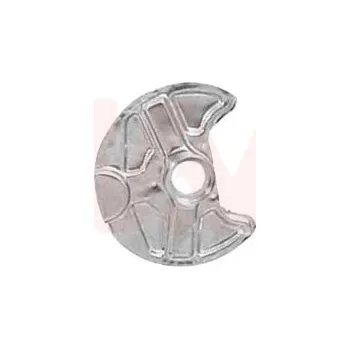 Brzdový kotouč Ochranný plech proti rozstřikování, brzdový kotouč VAN WEZEL 5994371