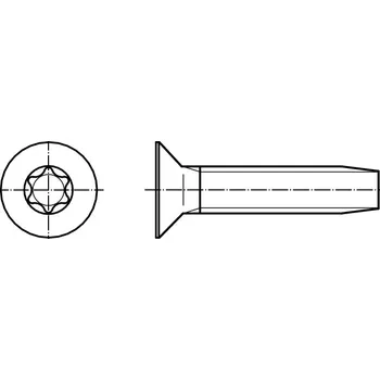 Šroub PROFISTYL DIN 7500MT šroub závitotvorný se zápustnou hlavou TORX pozink Varianta: DIN 7500MT šroub závitotvorný zápustná hlava TORX ZnB M4x8