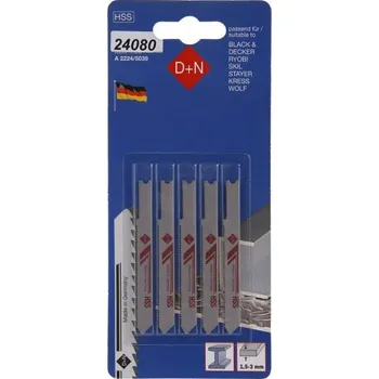 Pilový plátek Pilka přímočará B-D 5ks HSS 50mm/1.0mm