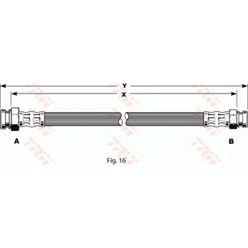 Brzdová hadice Brzdová hadice TRW PHA135