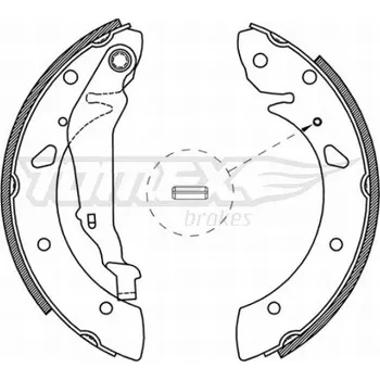 Brzdová čelist Sada brzdových čelistí TOMEX Brakes TX 21-05