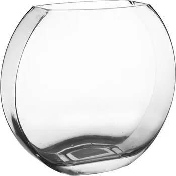 Váza Váza sklo čirá 21x9x19 cm