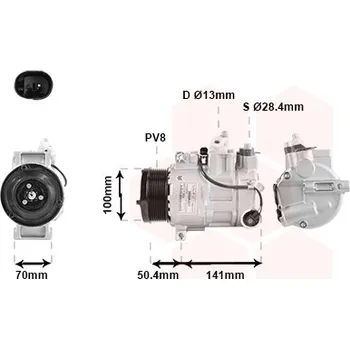 Kompresor klimatizace Kompresor, klimatizace VAN WEZEL 3000K431