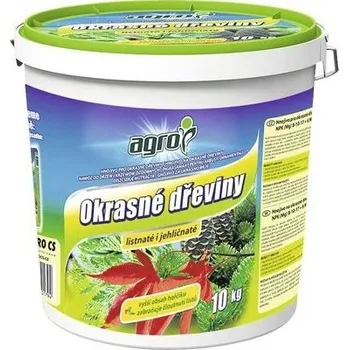 Pěstitelství AGRO Hnojivo pro okrasné dřeviny plast. kb. 10 kg
