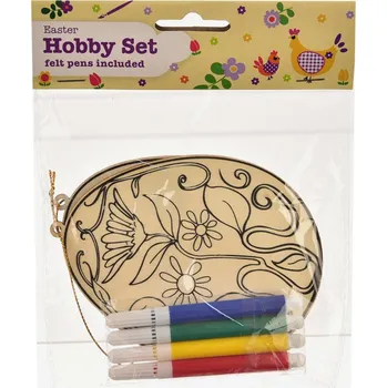 Velikonoční dekorace Vajíčko dřevo k vymalování