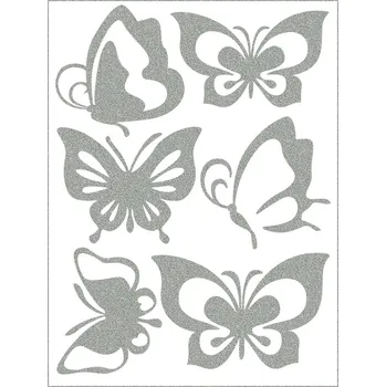 Reflexní nažehlovací motivy - motýlci