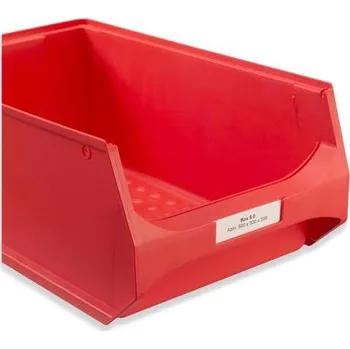 Popisovací etikety pro přepravky STORAGE (d x v: 51 x 14 mm), balení 10x A4 á 39 ks, včetně ochranné folie