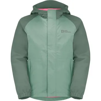 Chlapecká bunda Jack Wolfskin Dětská bunda na zip Tucan K 164, granite green