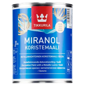 Lak na dřevo Tikkurila MIRANOL DECORATIVE GOLD PAINT 0,1 L