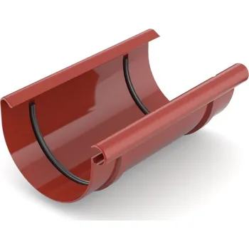 okap BRYZA Spojka žlabu plastová Ø 75 mm, Červená RAL 3011