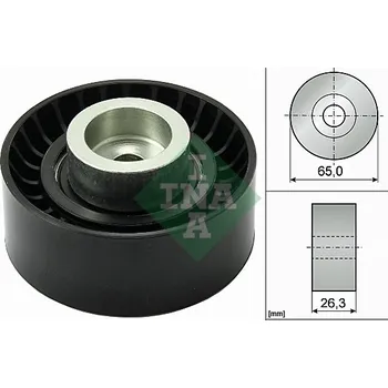 Vratná/vodicí kladka, klínový žebrový řemen INA 532 0470 10