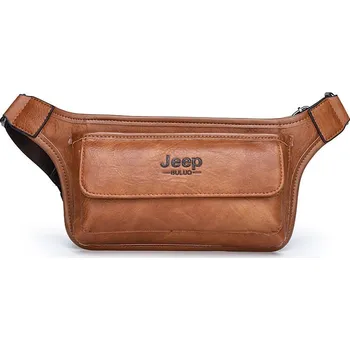 Ledvinka Multifunkční kožená ledvinka unisex taška kolem pasu Barva: Oranžová