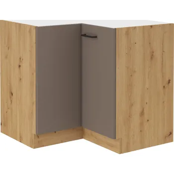 Kuchyňská skříňka Spodní rohová skříňka Bolonia 90x90 DN 2F BB Barva korpusu: Dub artisan, Barva dvířek: Truffle Grey