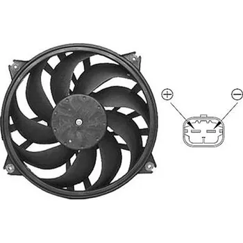 Motor automobilu Větrák, chlazení motoru VAN WEZEL 0961745