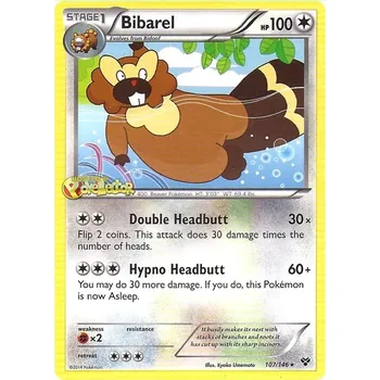 Sběratelská karetní hra Bibarel 107/146 - XY Typ karty: Reverse Holo