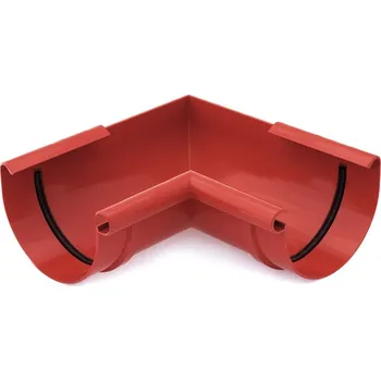 okap BRYZA Roh žlabu vnitřní plastový Ø 100 mm, Červená RAL 3011