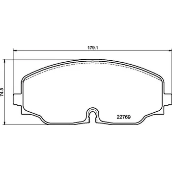 Brzdová destička Sada brzdových destiček, kotoučová brzda BREMBO P 85 176
