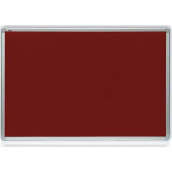 Kancelářský nábytek Textilní tabule v hliníkovým rámu 1800 x 1200 mm, bordó plsť