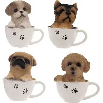 Velikonoční dekorace Pejsek v hrnku ker. 4ASS