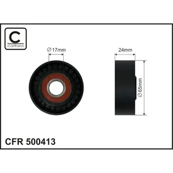 Auto-moto Napínací kladka, žebrovaný klínový řemen Caffaro 500413