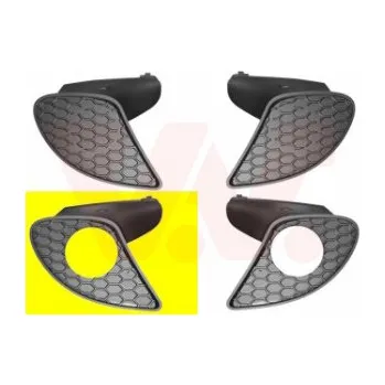 Karosérie Větrací mřížka, nárazník VAN WEZEL 0148594