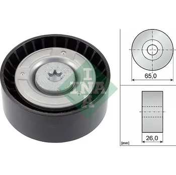 Vratná/vodicí kladka, klínový žebrový řemen INA 532 0608 10