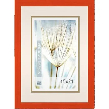 Digitální fotorámeček Falc Foto rám dřevěný 15x21, oranžový