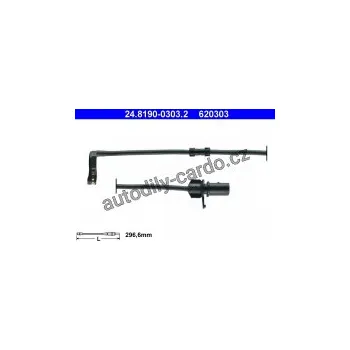 Brzdový systém Výstražný kontakt opotřebení obložení ATE 24.8190-0303 (AT 620303)