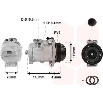 Kompresor klimatizace Kompresor, klimatizace VAN WEZEL 3000K530