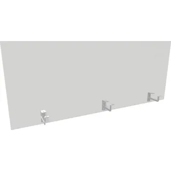 Paraván Dělicí stěna pro kancelářský stůl, délka 1400 mm, výška 545 mm, barva bílá
