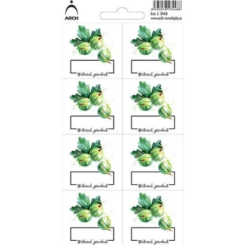 Samolepící etiketa Samolepky etikety - Angrešt