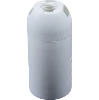 Objímka na žárovku Objímka plastová E14 bílá,hladká 1000213