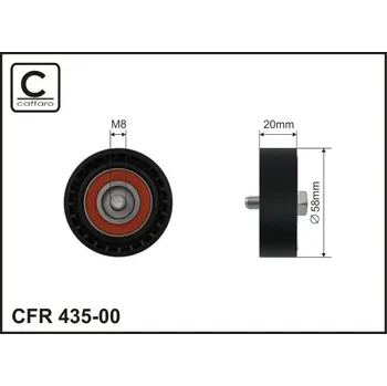 Napínací kladka, žebrovaný klínový řemen Caffaro 435-00