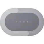 HomeLife Koupelnová absorpční předložka 50 x 80 cm ovál, šedá