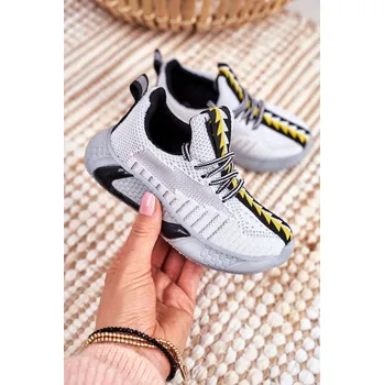 Chlapecké tenisky Dětská Sportovni Obuv Šedé Stich - VEL. 27 Barva: Šedá, Velikost: 27