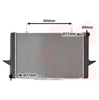 Chladič motoru Chladič, chlazení motoru VAN WEZEL 59002148