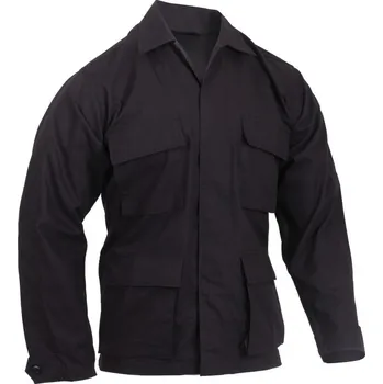 Pánská košile ROTHCO blůza US typ BDU bavlna rip-stop ČERNÁ vel.XL