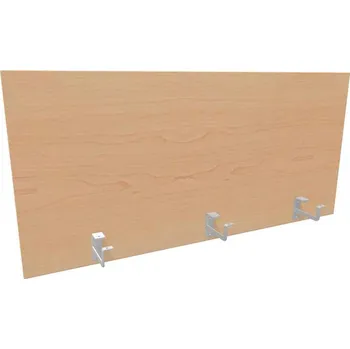 Paraván Dělicí stěna pro kancelářský stůl, délka 1200 mm, výška 545 mm, barva javor
