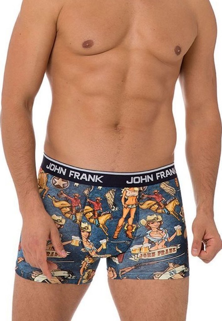 Pánské boxerky John Frank JFB101 S Modrá