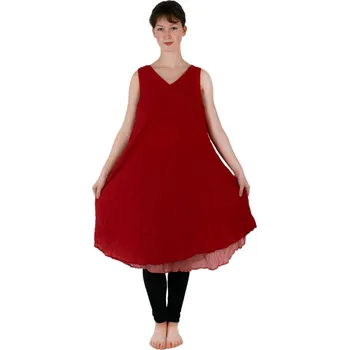 Dámské šaty ?ervené letní šaty Dahlia Red, Sittar UNI