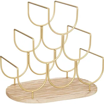 Stojan na víno Atmosphera Kovový stojan na víno Rivi, na 6 lahví