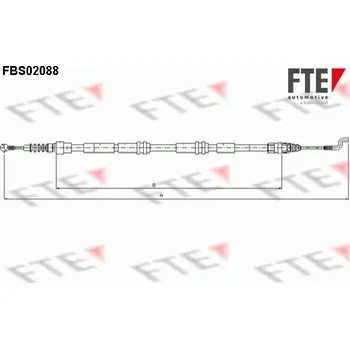 Auto-moto Tažné lanko, parkovací brzda FTE 9250088