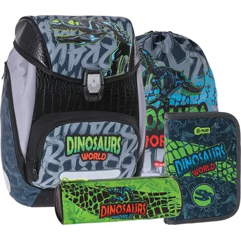Školní batoh Školní batoh - 4-dílný LOGIC SET - Dino world