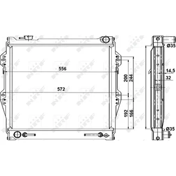 Chladič motoru Chladič, chlazení motoru NRF 52091