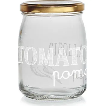 Zavařovací hrnec Toro Sklenice s víčkem 500 ml EASY WHITE