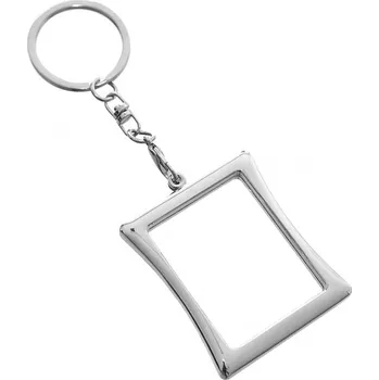 Klíčenka kov obdélník na fotku 11 cm