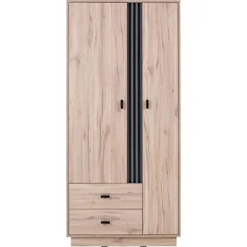 Šatní skříň ALLMO | šatní skříň AL01 | 90 cm | dub estana/antracit