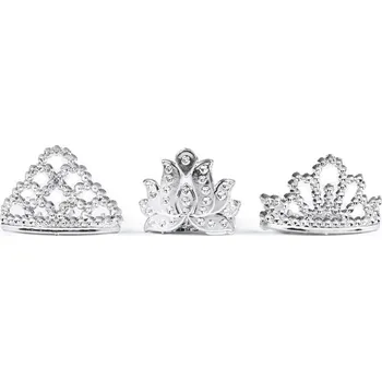 Party dekorace Karnevalová korunka mini stříbrná - mix - 1 ks