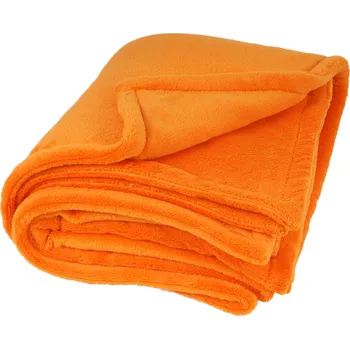 Dětská deka Deka dvouvrstvá 200 x 155 cm oranžová